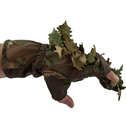 3D Leaf Suit Gloves - Brown Oak - Alder - Green - S