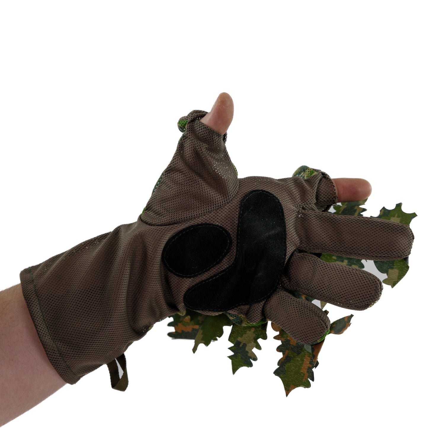 3D Leaf Suit Gloves - Brown Oak - Alder - Green - S