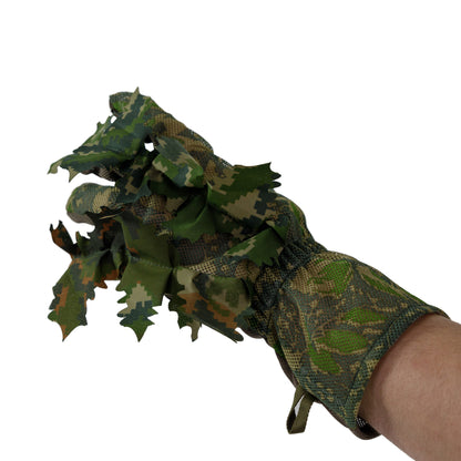 3D Leaf Suit Gloves - Brown Oak - Alder - Green - S