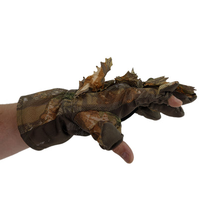 3D Leaf Suit Gloves - Brown Oak - Alder - Green - S