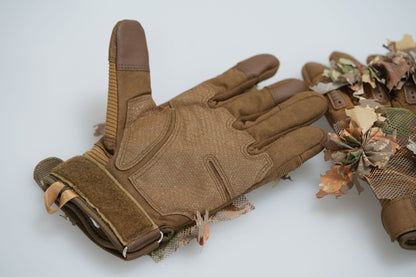 Crafted Ghillie Gloves Brown Oak